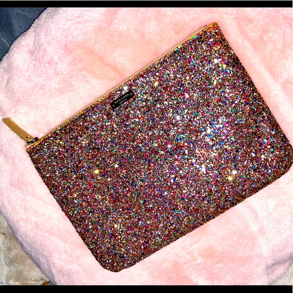 kate spade Handbags - Kate Spade Sparkly Makeup Bag ♠️🌈